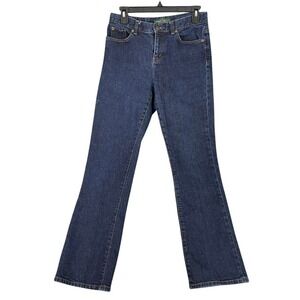 Lauren Jeans Ralph Lauren Classic Bootcut‎ Jeans Size 2 Mid Rise Stretch Denim